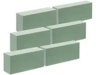 FloraCraft Floral Dry Foam 2 Piece Brick 2.6 Inch x 3.5 Inch x 7.8 Inch Green