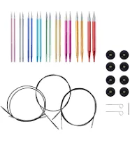 Knit Picks Options Aluminum Interchangeable Circular Knitting Needle Set