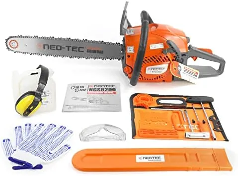 NEO-TEC 12'' Top Handle Gas Chainsaw,2-Stroke 25.4cc Portable Chain Saws for