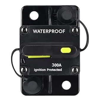 300 Amp Circuit Breaker,with Manual Reset,12V-48V DC, for Car Marine Trolling Motors Boat ATV Manual Power Protect and Automotive Marine Boat Audio