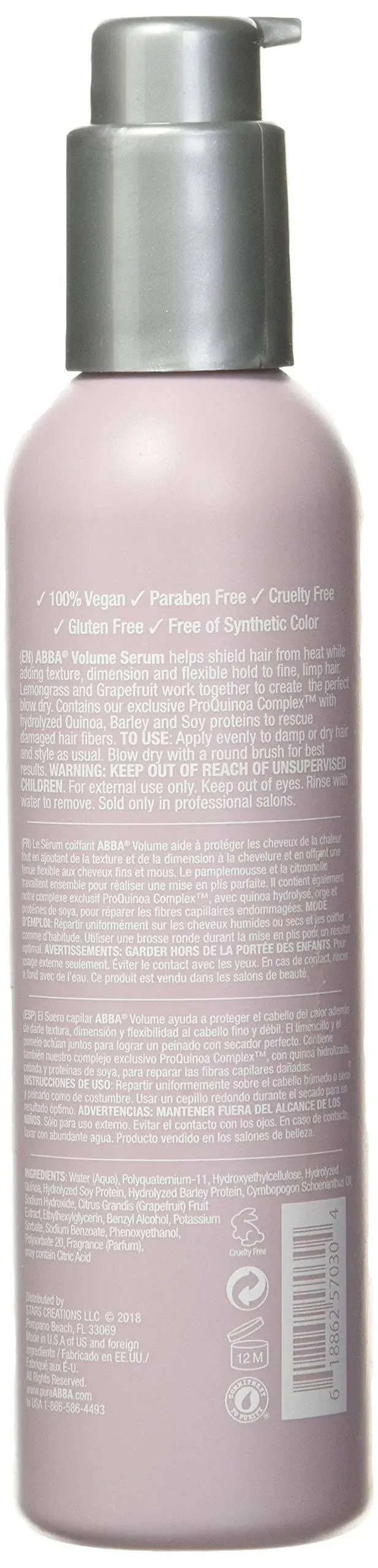 Abba pure volume serum 6 oz