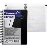 My password book - 7&#034; X 5&#034; Quick search design password and private code jour...