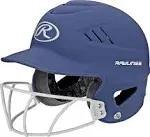 Used Rawlings Coolflo High School/College Batting Helmet--Matte Navy