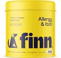 Finn Allergy &amp; Itch for Dogs | Allergy, Itchy Skin &amp; Immune Support w/Bee Propol