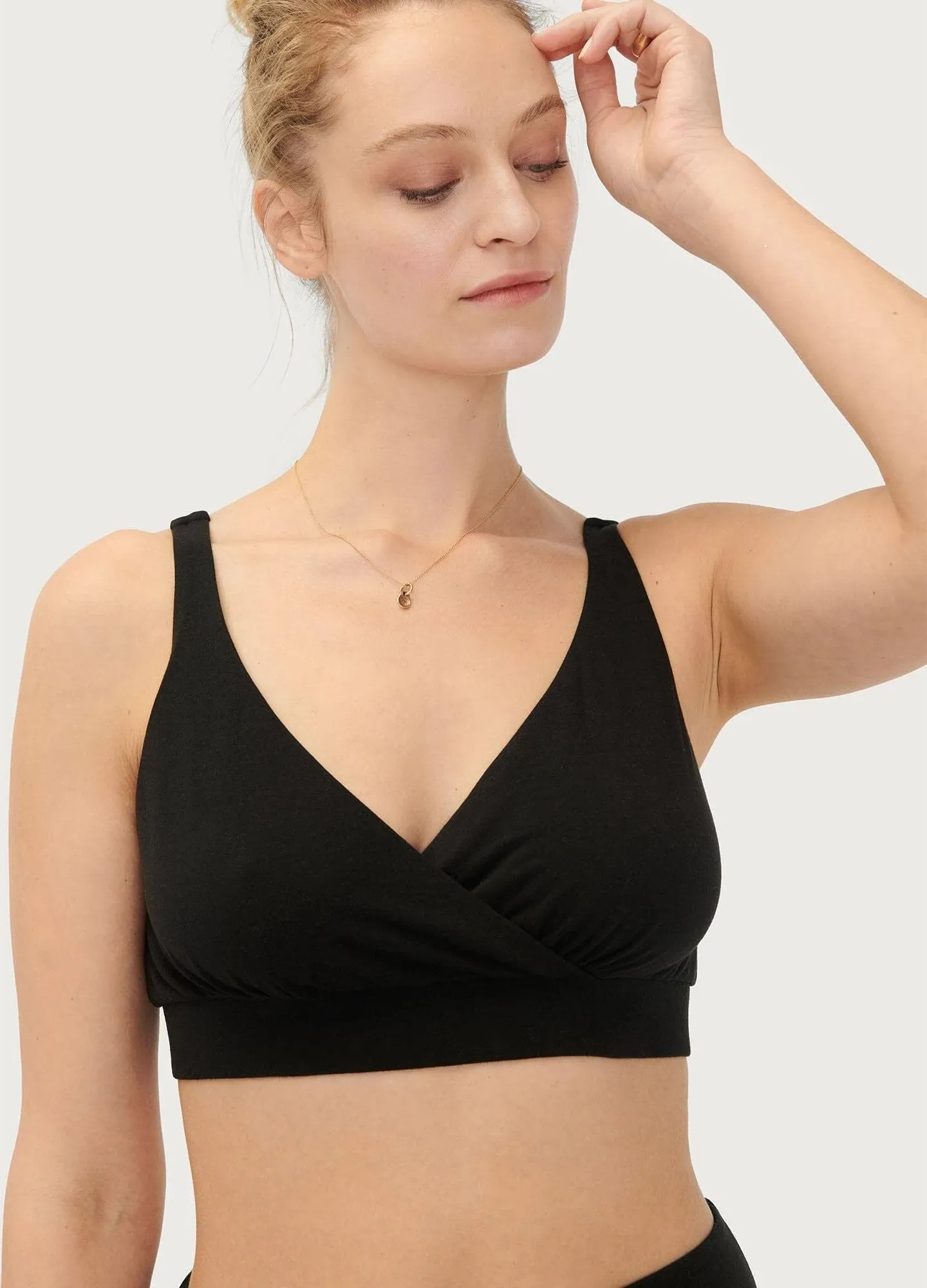 The Dream Feed Nursing and Sleep Bra - Black - Size XL - Hatch