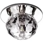 W.A.C. Lighting LED Recessed Beauty Spot in Clear/Chrome from the Beauty Spot collection - DR-363LED-CL/CH