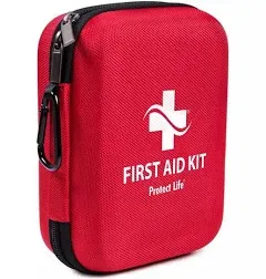 Protect Life First Aid Kit - 200 Piece - for Car, Home, Outdoors, Sports, Camping, Hiking or