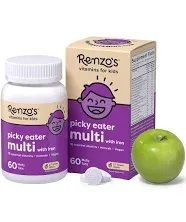 Renzo's Picky Eater Kids Multivitamin with Iron Kids Vitamins