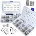 830pcs Set Screw Assortment Kit，Standard SAE + Metric Allen Head Socket Hex G...