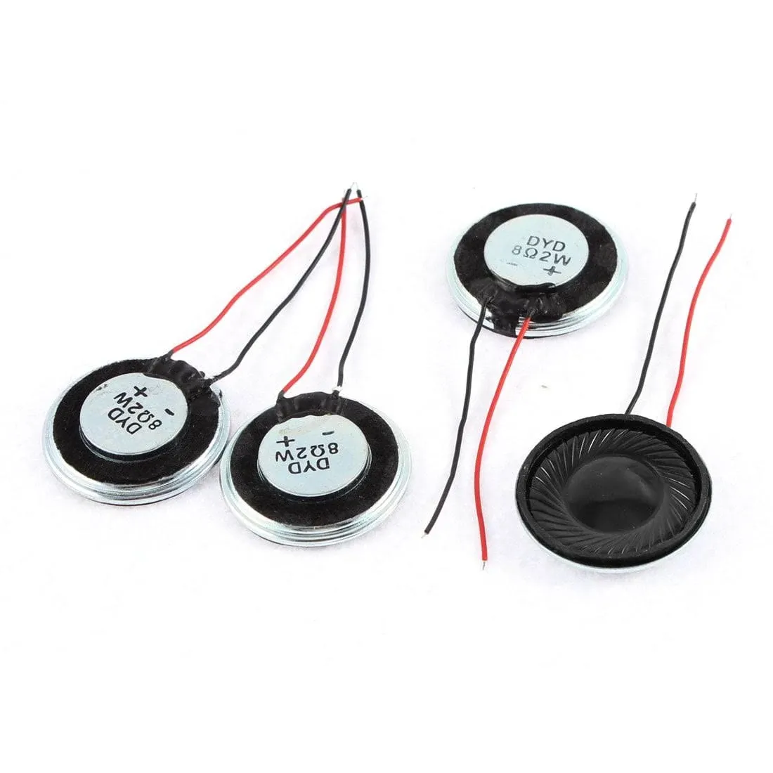 Metal Shell Round Internal Magent Speaker 2W 8 Ohm 4Pcs