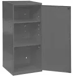 Utility Cabinet with adjustable shelves Gray Steel Lockable Tool Storage Parts