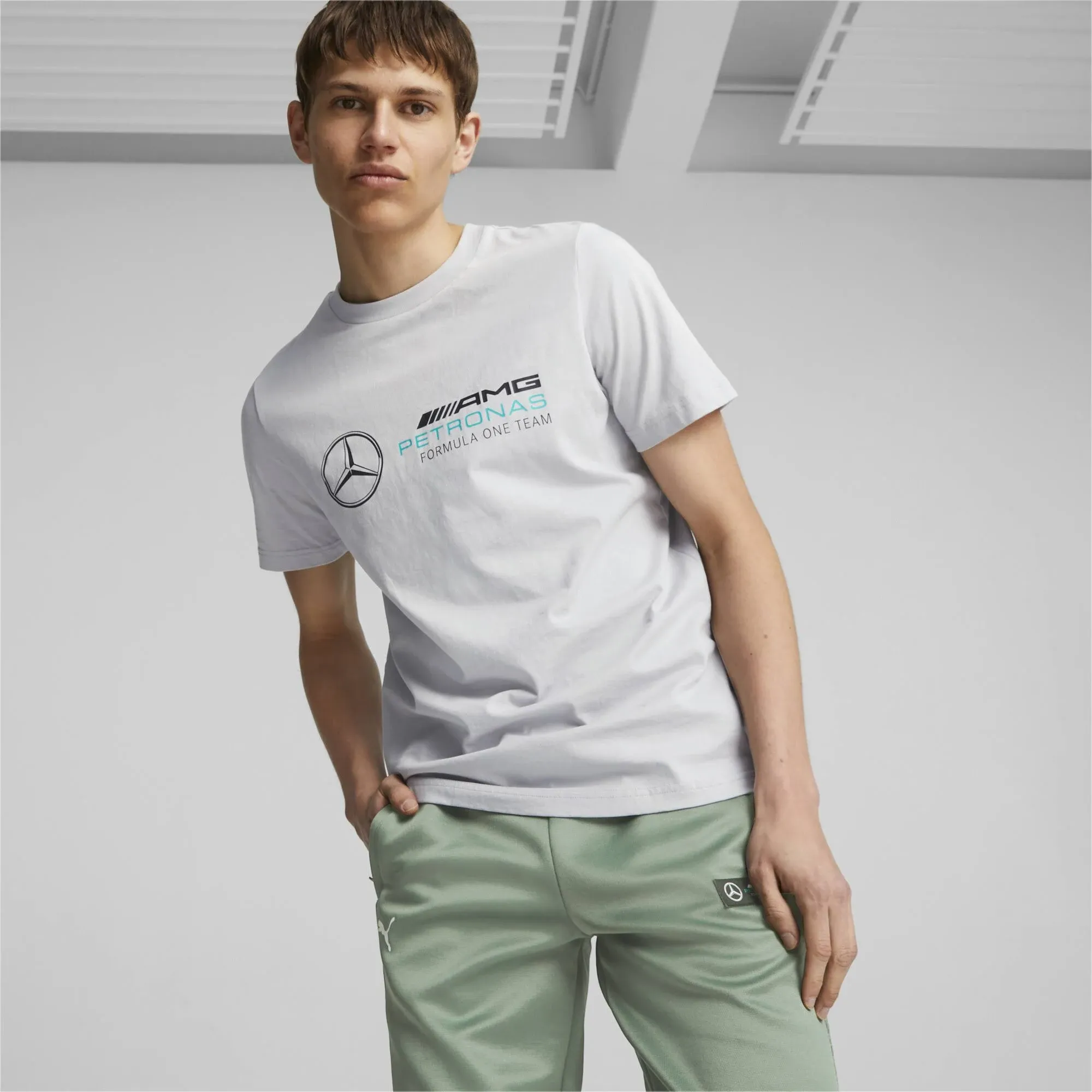 Puma Mercedes AMG F1 Logo Tee Silver