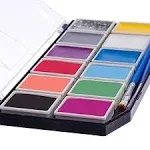 Face Paint Kit for Kids – Kids Face Painting Palette, Stencils, 12 Colors, Ho...