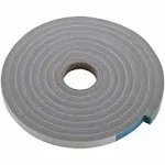 Door Window Seal Weather Stripping Foam Tape Grey 1/2In. X10 Ft