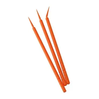 BeeSure BE502T Micro-Applicators, Ultra-Fine Tip, Disposable, Orange (Pack of 400)