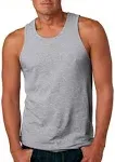 Next Level 3633 Men's Cotton Tank - Heather Gray - XS