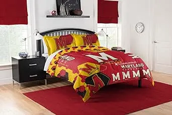 Maryland Terrapins NCAA Hexagon Full/Queen Comforter Set