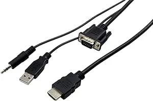 Visiontek 900824 VGA to HDMI 1.5M Active Cable (M/M) - HDMI/VGA for Video Device - 4.92 ft - HD-15 Male VGA - HDMI Male Digital Audio/Video