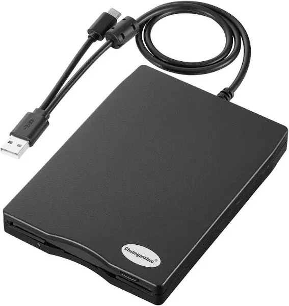 Floppy Disk Reader 3.5 inch External USB Floppy Disk Drive Floppy Disc Reader...