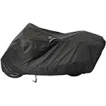 Dowco WeatherAll Plus Motorcycle Cover, Ratchet Attachment, Black, Waterproof, XL [52004-02]Professional Grade. Lifetime Warranty.