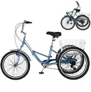 Lilypelle Adult Folding Tricycle 7 Speed