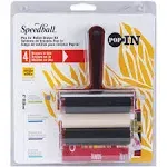 Speedball Art Products Speedball Pop-In 4&#034; Roller Brayer Kit-Foam, Rubber, Hard