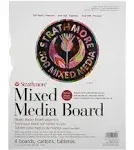 500 Series Mixed Media Boards 11 in. x 14 in., vellum, pack of 4