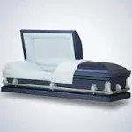 Titan Casket Andover Series Steel Casket (Dark Blue)