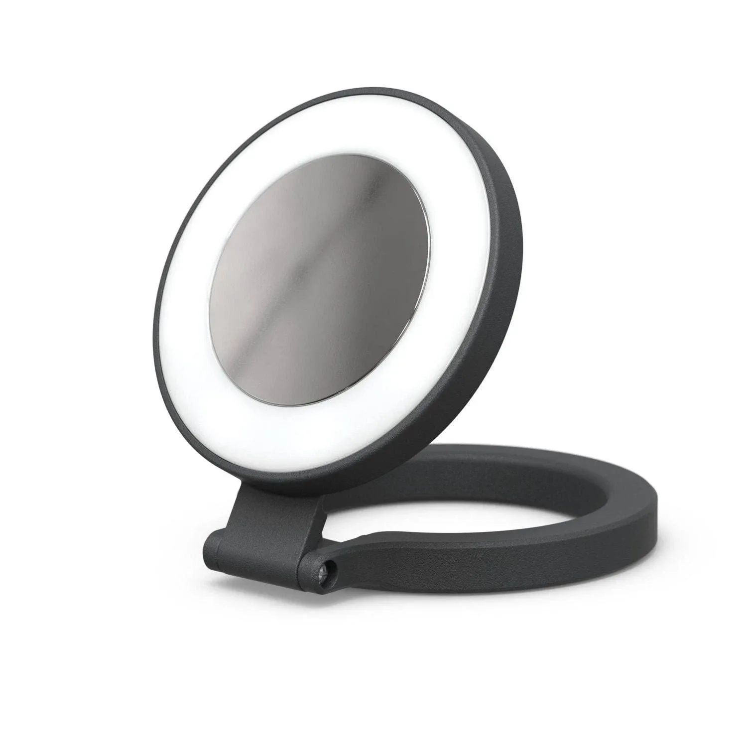 ShiftCam SnapLight - LED Selfie Ring Light with Four Brightness Settings and Built in Battery - Magnetic Mount Snaps on to Any Phone - Flippable Design (Midnight Black)