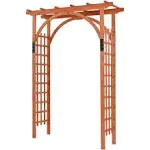 Outdoor Wooden Arbor Garden Trellis Pergola Archway Wedding Climbing Rose Arch