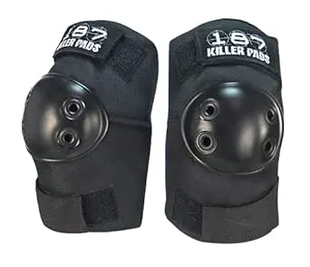 187 Killer Pads Standard Black Elbow Pads - Junior