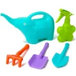 Kids Gardening Tool Set 5PCS Elephant Watering Can Colorful Garden Tools Plastic