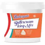 Bakerpan Buttercream Frosting for Cake Decorating, Buttercream Icing Mix for Cupcakes and Cakes, Vanilla Frosting Mix - 1 Pound (Made in Usa)