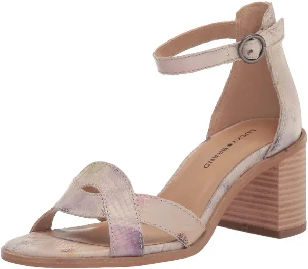 Lucky Brand Women's Sarwa Ankle Strap Heeled Sandal