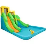 Inflatable Water Park Bounce House with Climbing Wall