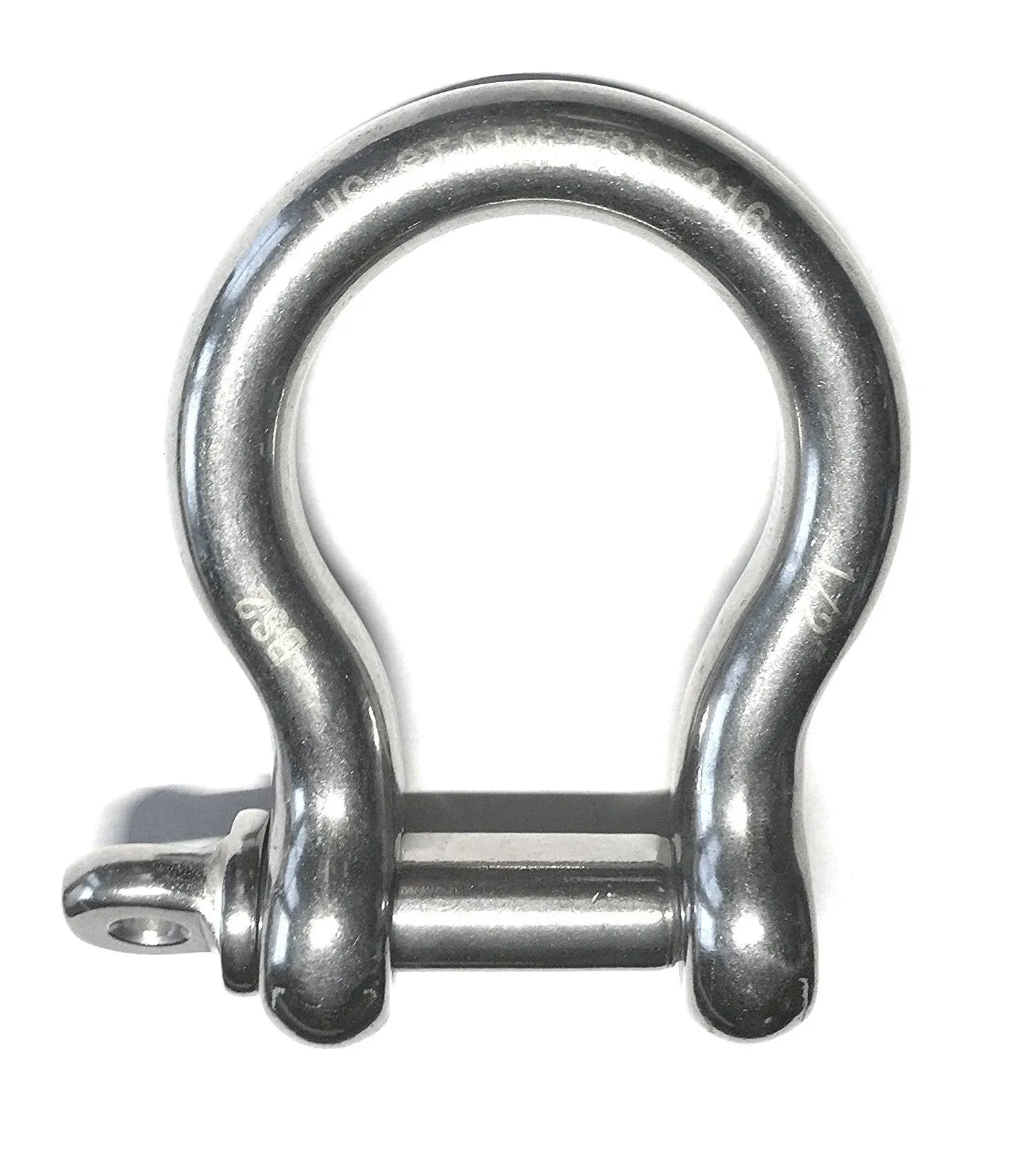 Stainless Steel 316 Forged Bow Shackles 1/2&#034; (12mm) Marine Grade