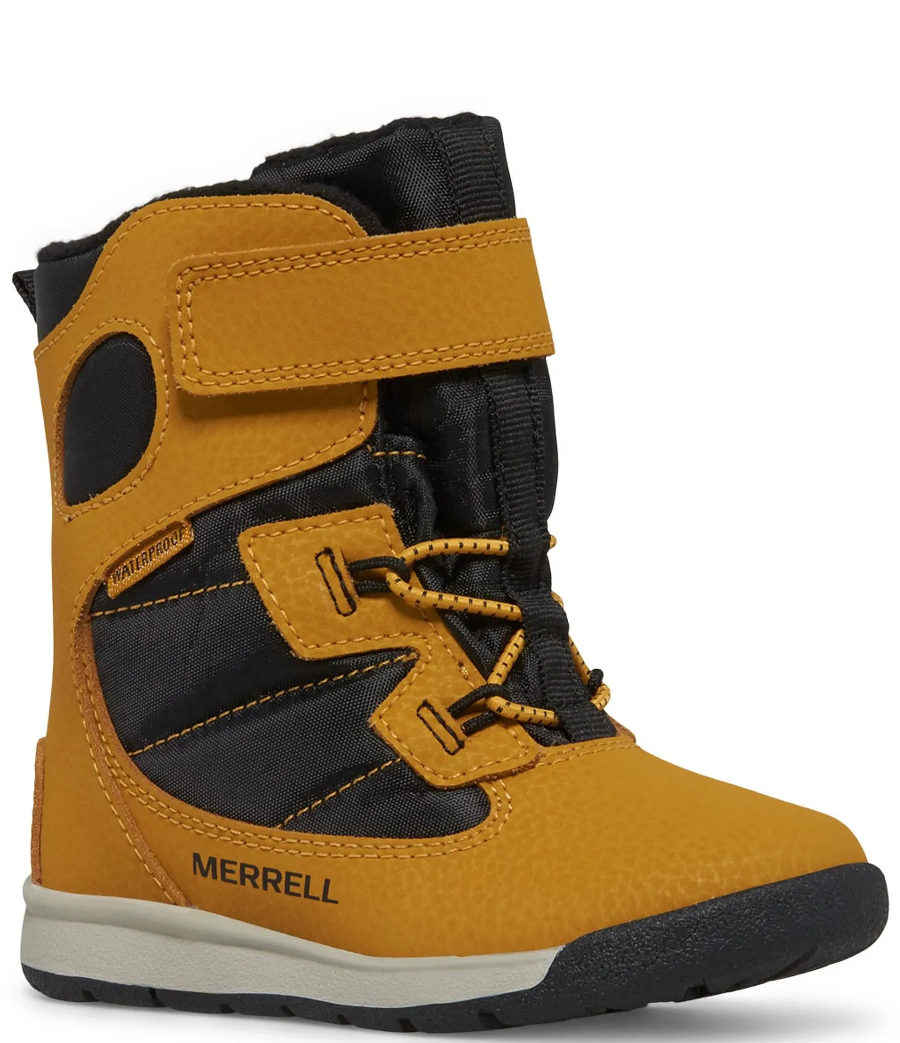 Merrell Snow Bank Jr. Waterproof Boot Wheat/Black