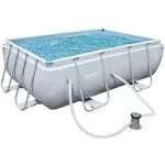 Power Steel Rectangular Pool Set: Family Fun, Corrosion &amp; Puncture Resistant