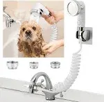 Sink Faucet Sprayer Attachment Shower Head Attaches to Tub Faucet Dog Bathing Hose Shower Set for Laundry Bathroom Kitchen