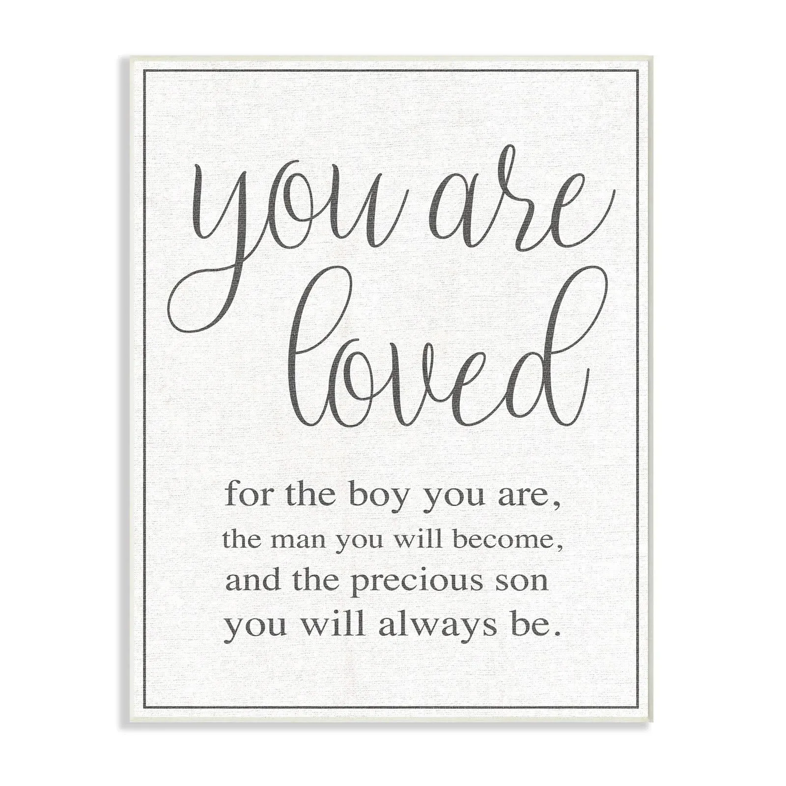 Stupell Home Decor You Are Loved Wall Plaque Art, 12.5X18.5