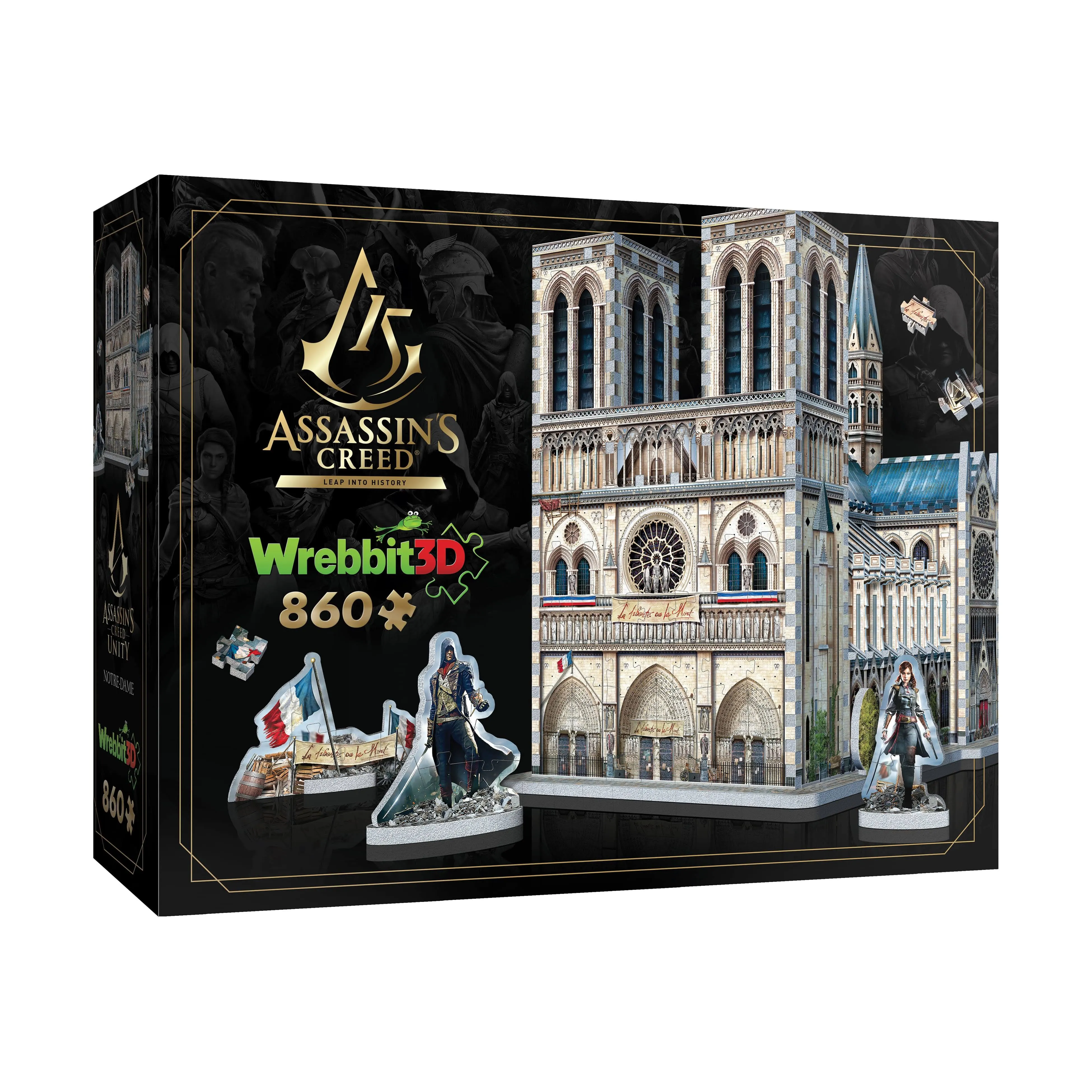 "Wrebbit Assassin's Creed Unity Notre-Dame 3D Puzzle - 860 Piece Set"