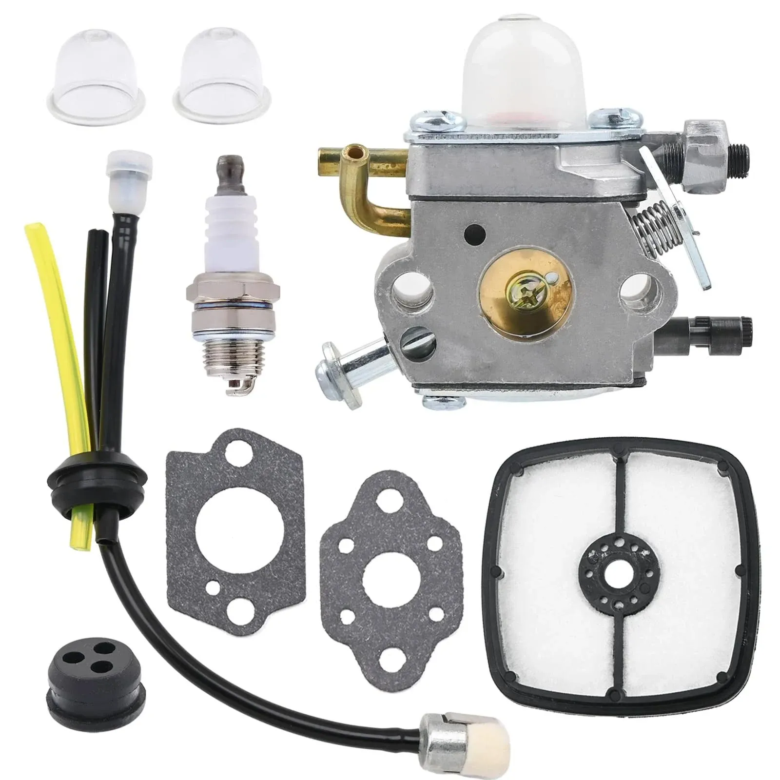 Fitbest Carburetor with Fuel Line Kit Air Filter for C1U-K78 Echo PB200 PB-200 PB-201 PB201 ES-210 A021000941 A021000942 Power Blower