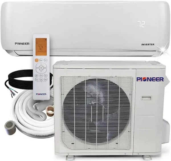 PIONEER 24000 BTU 18 SEER DC Inverter+ Ductless Mini Split Heat Pump Set 230V