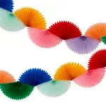 Meri Meri Rainbow Honeycomb Fan Garland