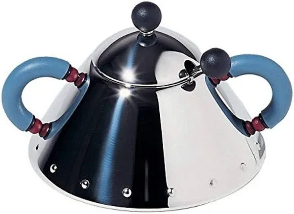 Alessi Sugar Bowl with Spoon - Black