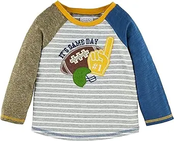 Mud Pie Baby Boys Football Tee, Game Day