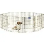 Midwest Gold Zinc Pet Exercise Pen 8 Panels, 24" x 24" 