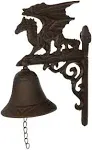 Design Toscano QH9029 Gothic Dragon of Murdock Manor Dinner Door Bell, 9...