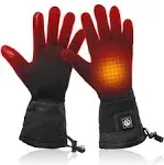 Snow Deer Heated Glove Liners Rechargeable Battery - Men Women Motorcycle Ski Snow Warmer Mitten Gloves