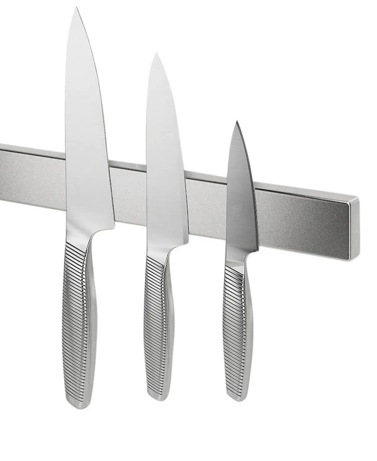 Cheer Collection 16" Stainless Steel Magnetic Knife Holder - Silver